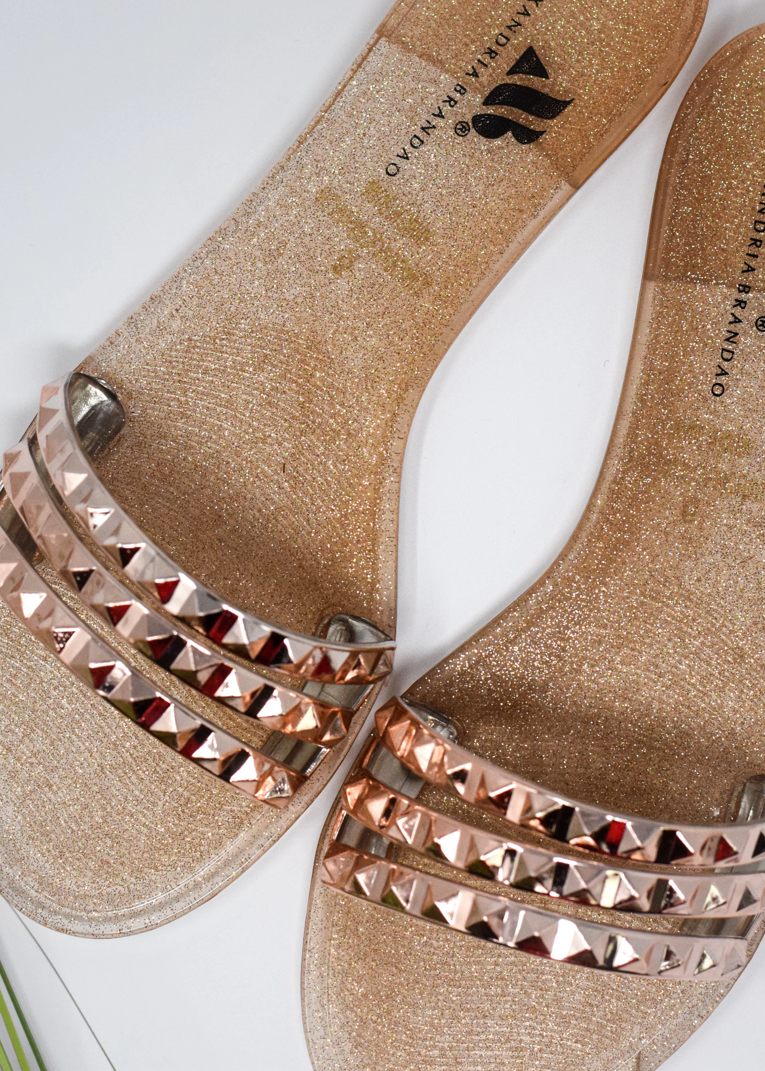 Aria B Rose Gold Slides