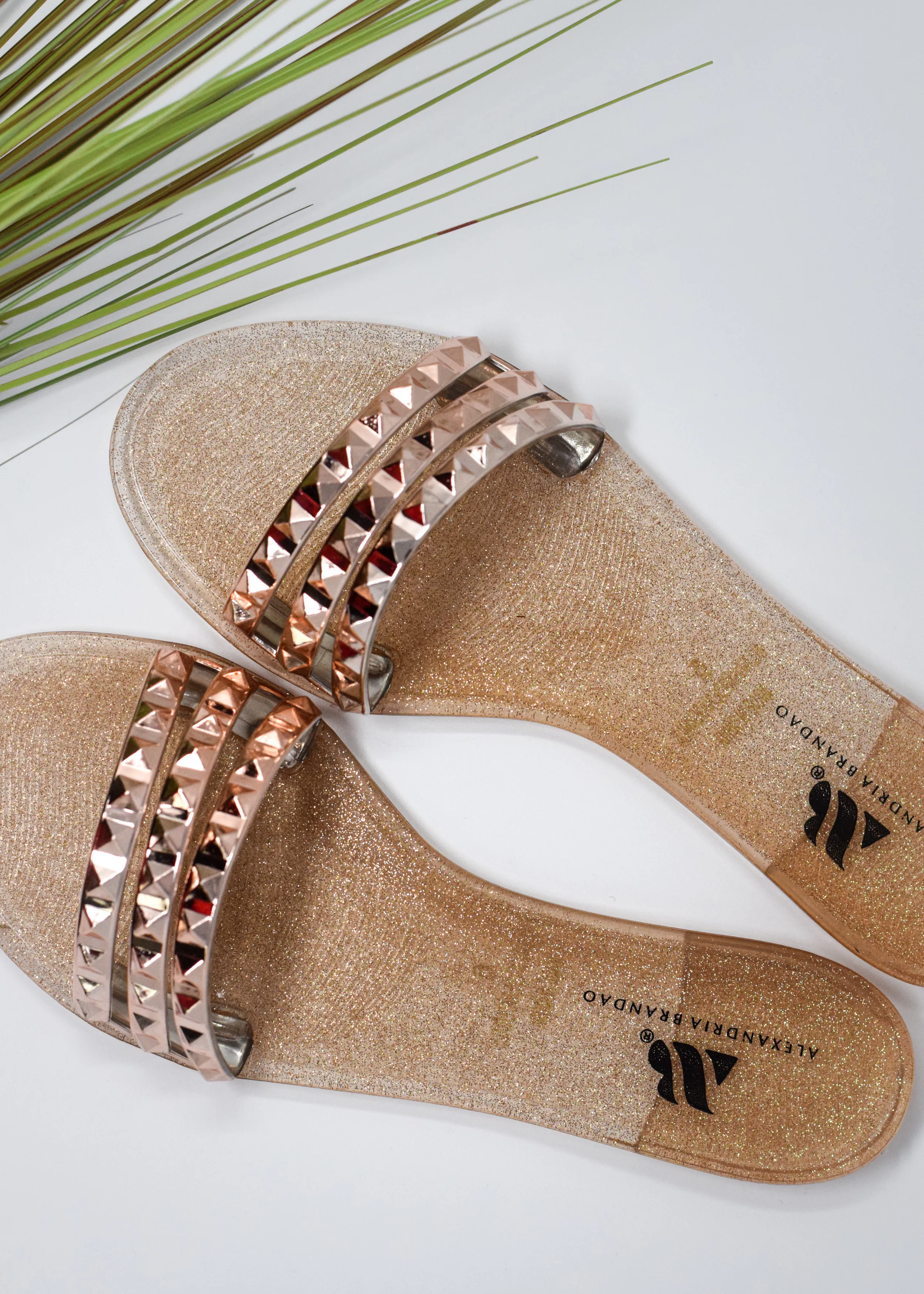 Aria B Rose Gold Slides