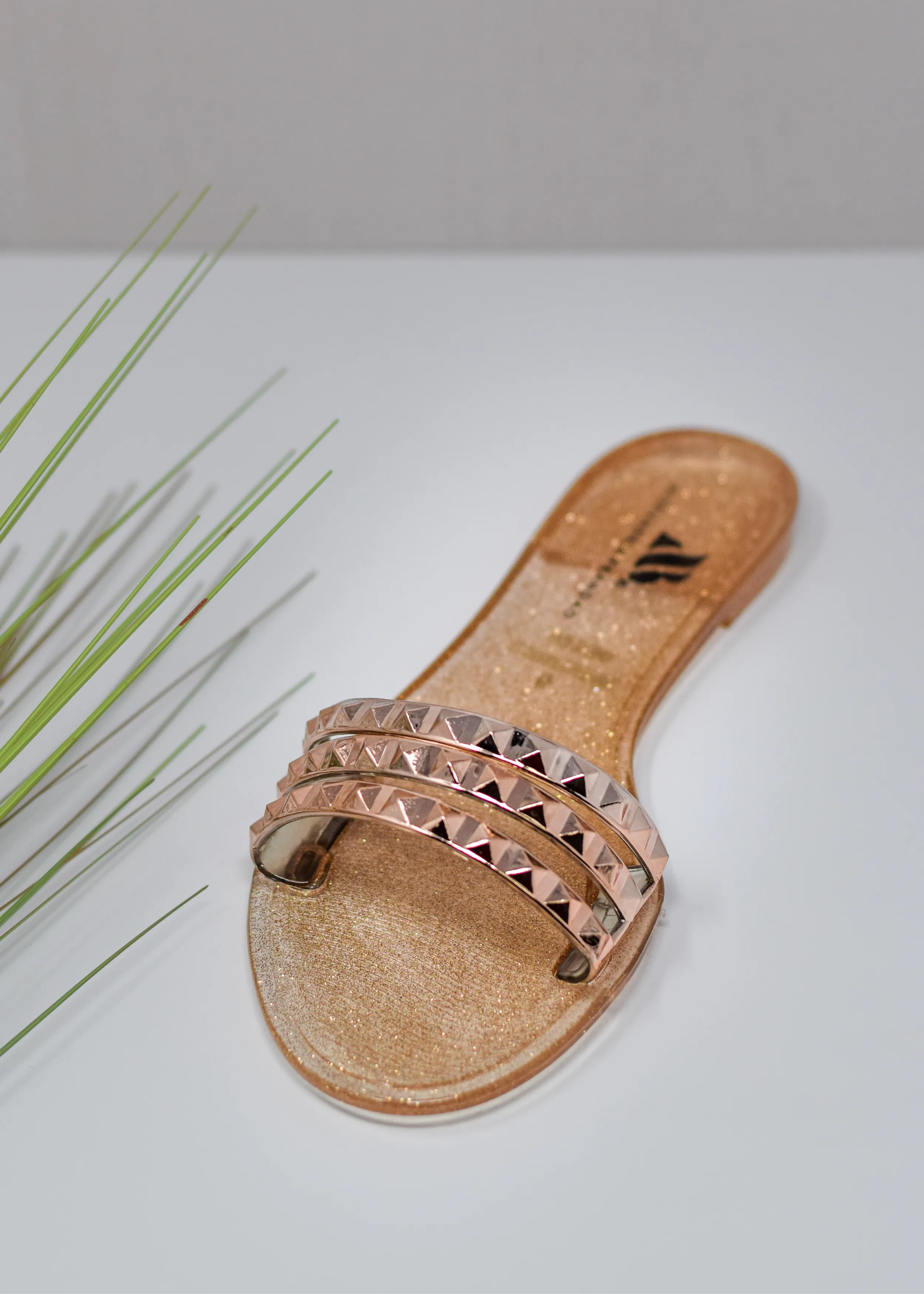 Aria B Rose Gold Slides
