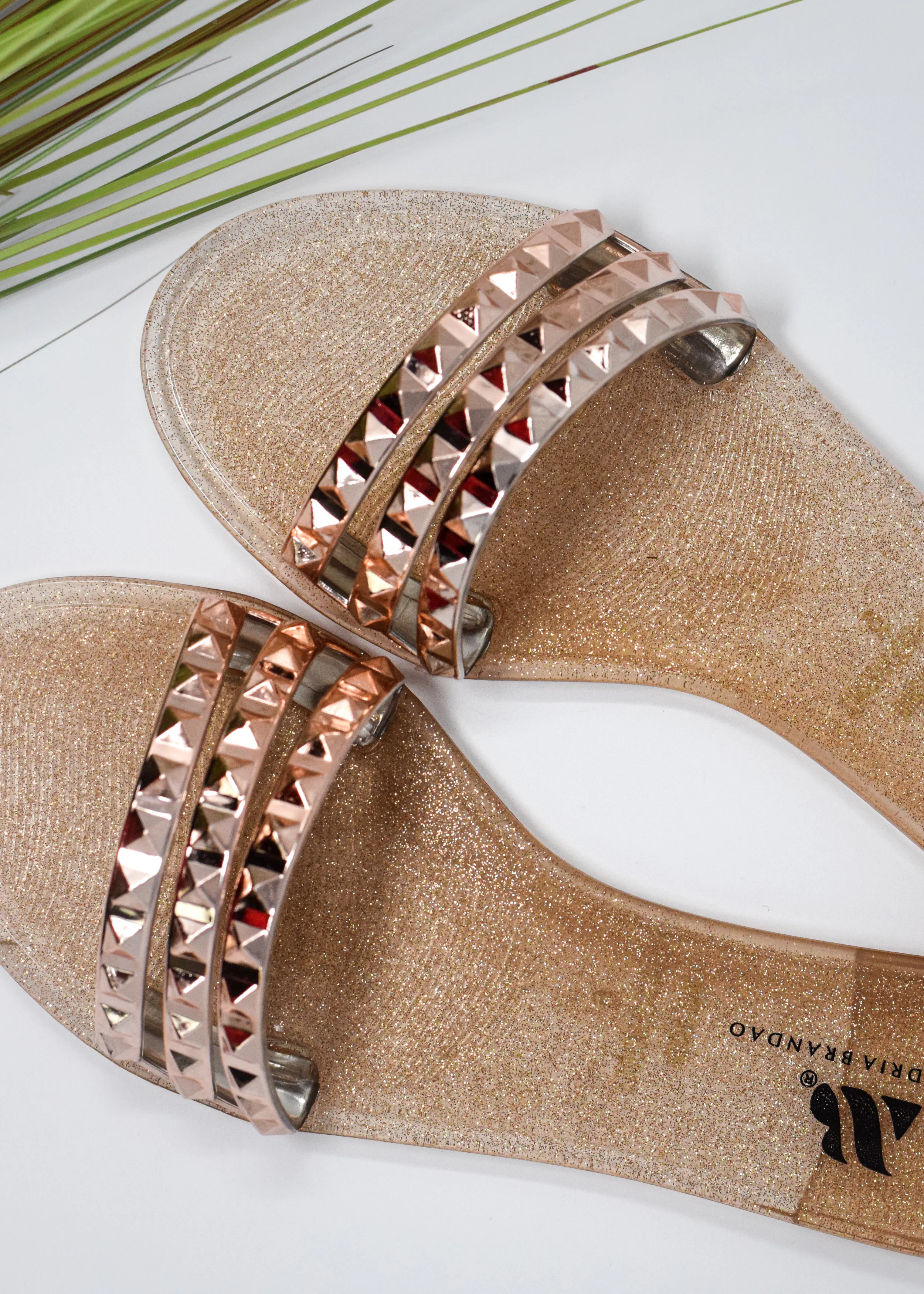 Aria B Rose Gold Slides