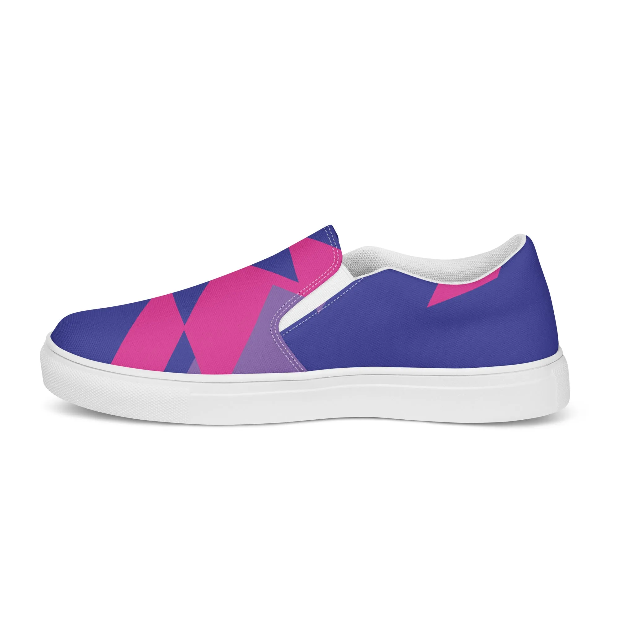 BE BRAVE Women’s Slip-On Canvas Shoes (Purple, Pink)