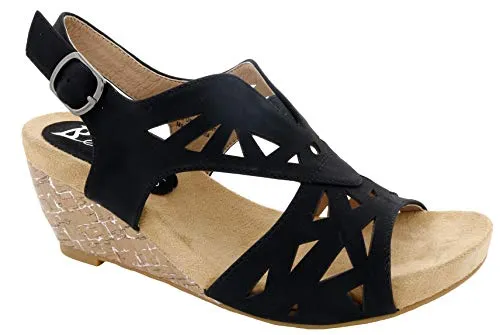 Bellini Women's Beauty Black Faux Nubuck Pump 8 Medium (B) US