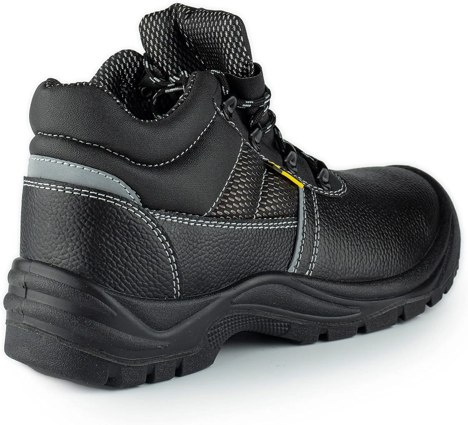 Black Hammer Safety Boots Steel Toe Cap Mens Oil & Slip Resistant S3 SRC Work Shoes 1471 Black