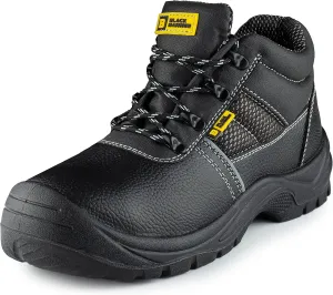 Black Hammer Safety Boots Steel Toe Cap Mens Oil & Slip Resistant S3 SRC Work Shoes 1471 Black