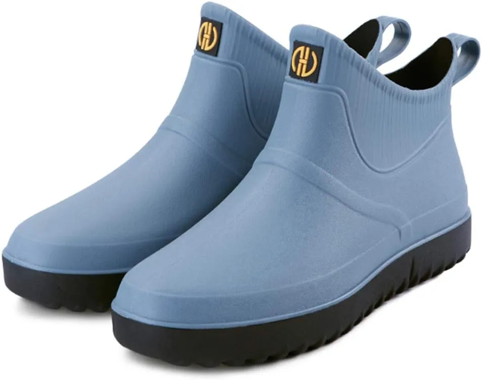 Boots Slip Water On Outdoor Men Rain Ankle Casual Short Fashion Shoes Men's casual shoes Dress Shoes Comfortable, 8