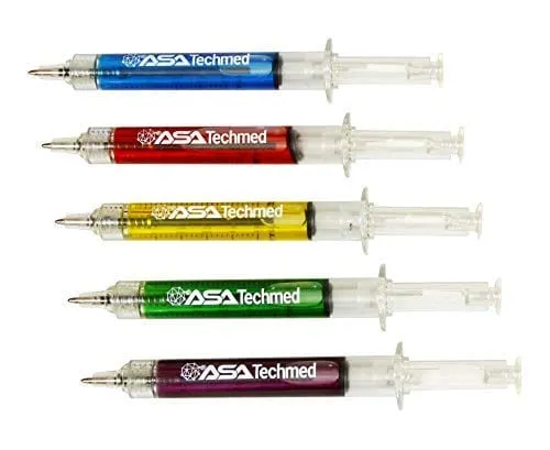 Chirstmas gift for nurse or office stuff 10pc Syringe Highlighter And Pen Set - 5 Syringe Pens   5 Syringe Highlighters Fluorescent Medical Students, Doctors, Paramedics, Phlebotomists
