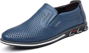 COSIDRAM Mens Casual Shoes Slip on Loafers Lightweight Hollow Out Breathable Male Shoes