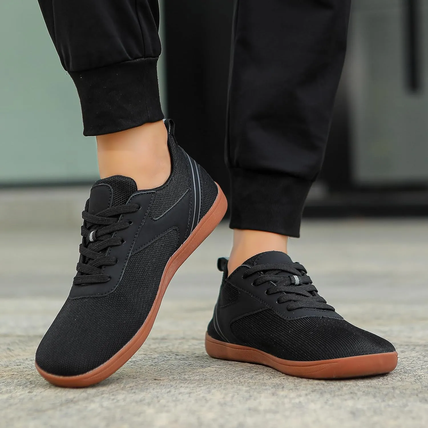 Couple Mesh Sports Casual Shoes Breathable Flat Bottom Lightweight Plus Size Comfortable Leather Men Shoes Casual Shoes for M