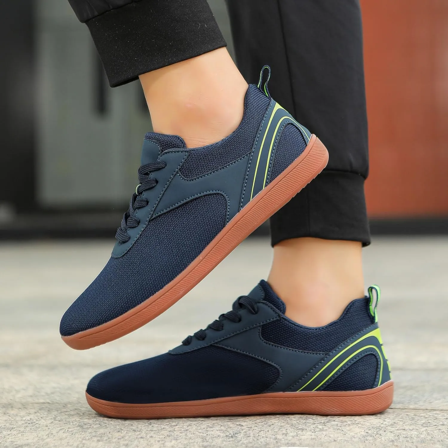 Couple Mesh Sports Casual Shoes Breathable Flat Bottom Lightweight Plus Size Comfortable Leather Men Shoes Casual Shoes for M