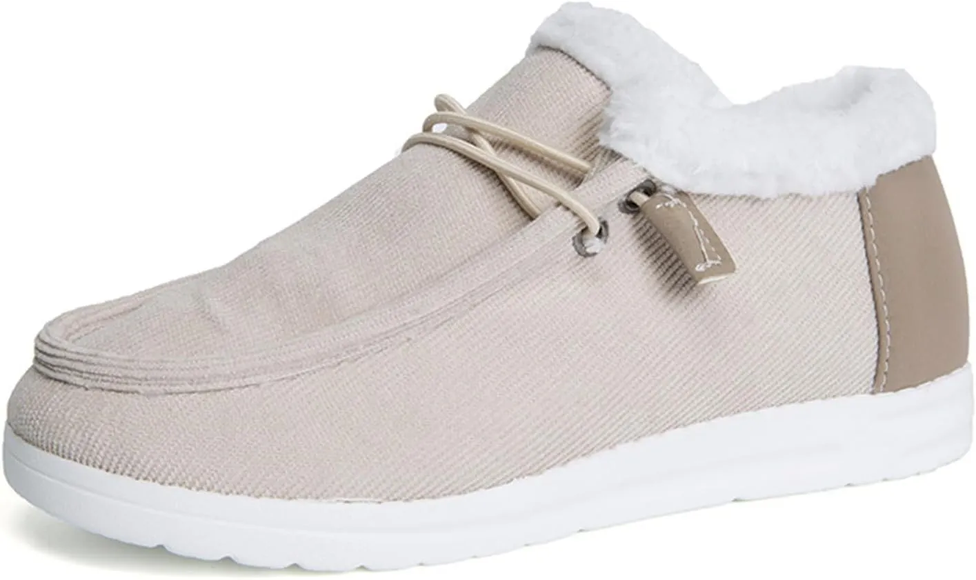 Cute Winter Boots For Women Fashion Snow Boots with Fur Lined Warm Slip On Casual Fuzzy Loafers Shoes Ankle Booties
