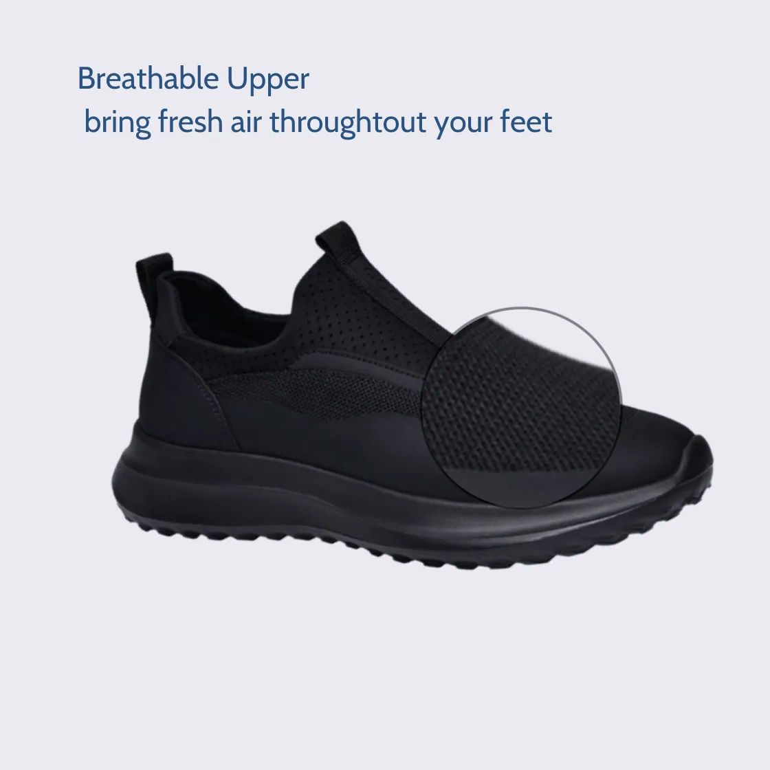Cuzcare Orthopedic Men Shoes Arch Support Breathable Comfortable Lightweight Anti-Skid Chic Shoes