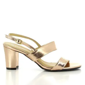 Dalessi Ditto Rose Gold Slingback Sandals
