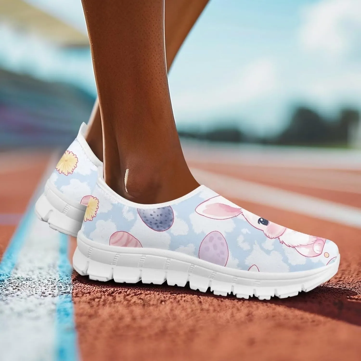 Doojoayie Slip On Walking Shoes for Women Comfy Workout Casual Shoes Holiday