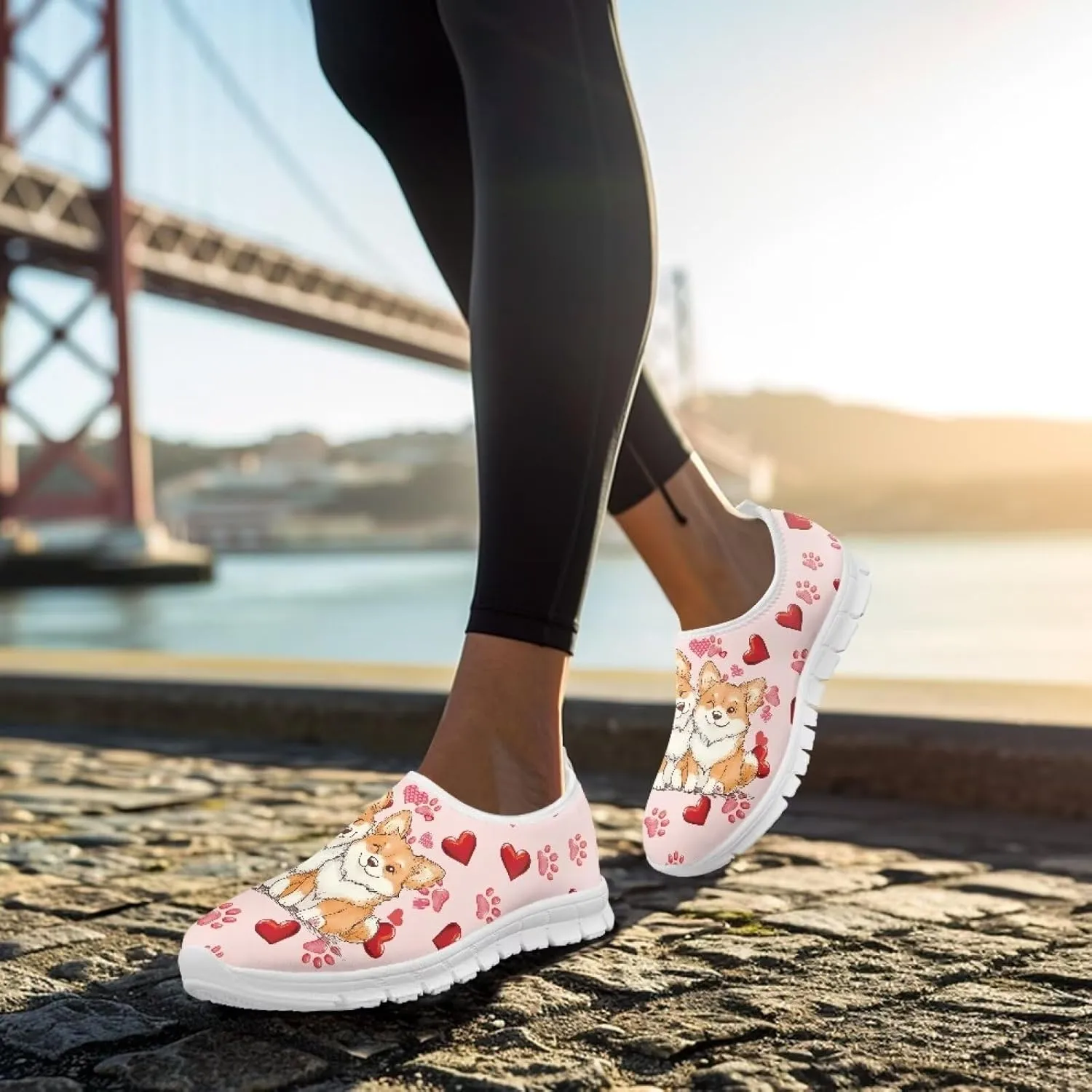 Doojoayie Slip On Walking Shoes for Women Comfy Workout Casual Shoes Holiday