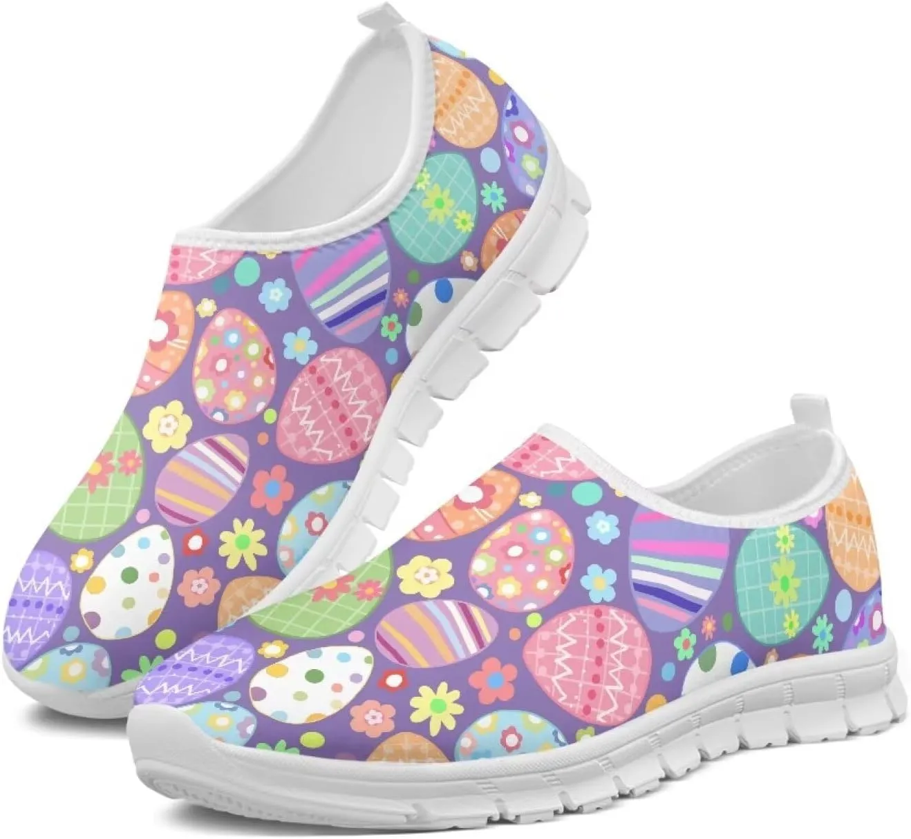 Doojoayie Slip On Walking Shoes for Women Comfy Workout Casual Shoes Holiday