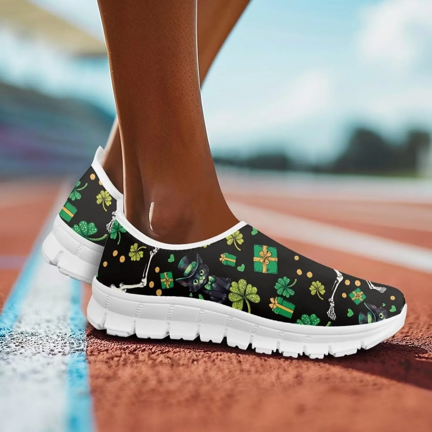 Doojoayie Slip On Walking Shoes for Women Comfy Workout Casual Shoes Holiday