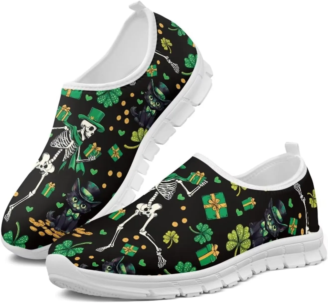 Doojoayie Slip On Walking Shoes for Women Comfy Workout Casual Shoes Holiday