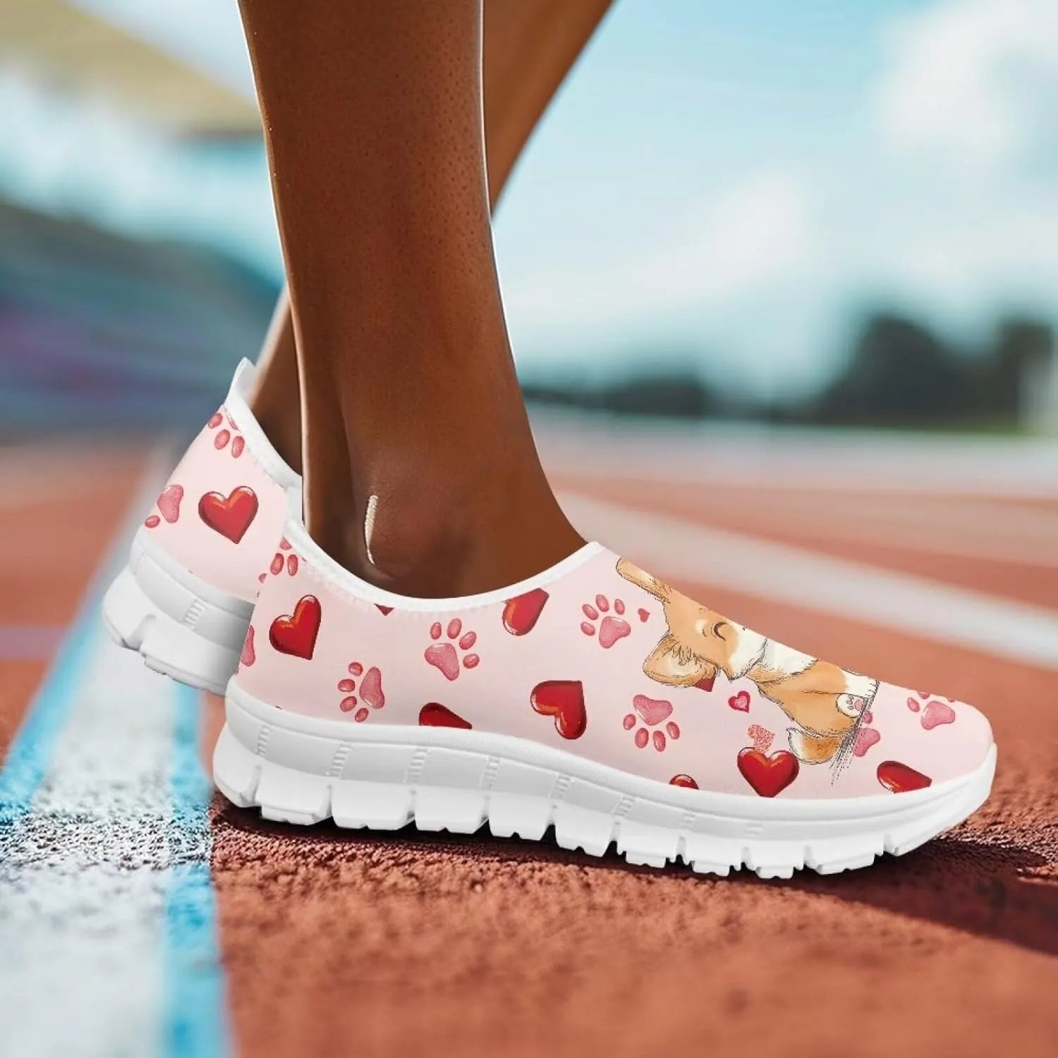 Doojoayie Slip On Walking Shoes for Women Comfy Workout Casual Shoes Holiday