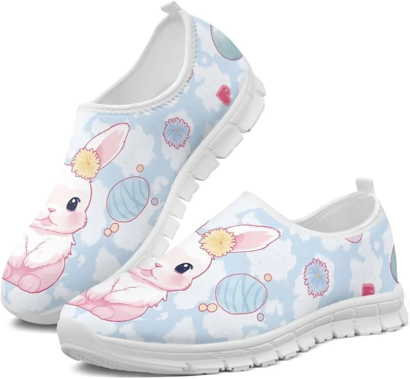 Doojoayie Slip On Walking Shoes for Women Comfy Workout Casual Shoes Holiday