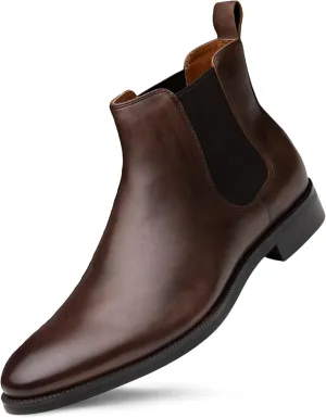 Dunross & Sons Men Jayden Chelsea Boot, Comfortable Leather Boot