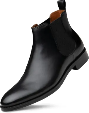 Dunross & Sons Men Jayden Chelsea Boot, Comfortable Leather Boot
