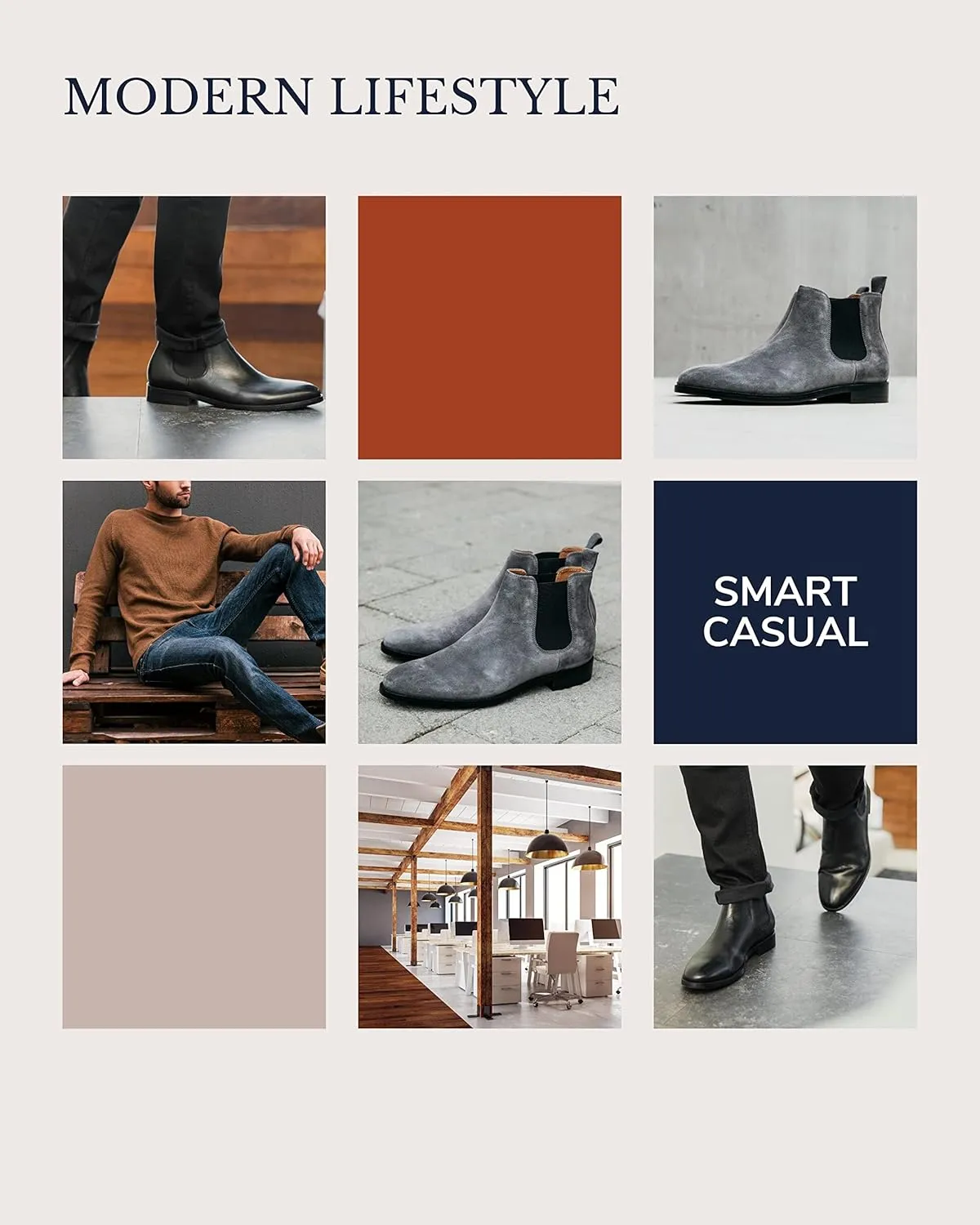 Dunross & Sons Men Jayden Chelsea Boot, Comfortable Leather Boot