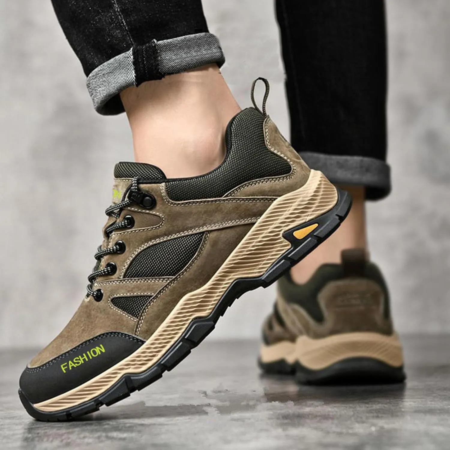 Fashion Summer Men Sports Shoes Flat Soft Sole Non Slip Elastic Lace Up Mesh Breathable Running Hiking Casual Style Sneaker Men 9