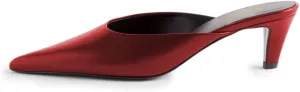 FOWT Women Pointed Toe Slip On Soft Insole Mules Kitten Heel Slip On Summer Casual Shoes Size 4-16 US