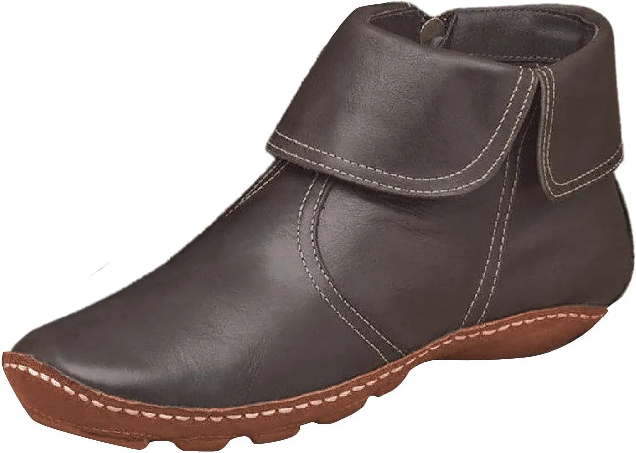 Gibobby Ankle Booties for Women Low Heel,Arch Support Boots Casual Flat Platform Short Ankle Boots Everyday Boots for Ladies