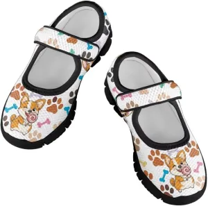 Girl's Mary Jane Shoes Toddler Mesh Sneaker Lightweight Casual Shoes with Magic Sticker