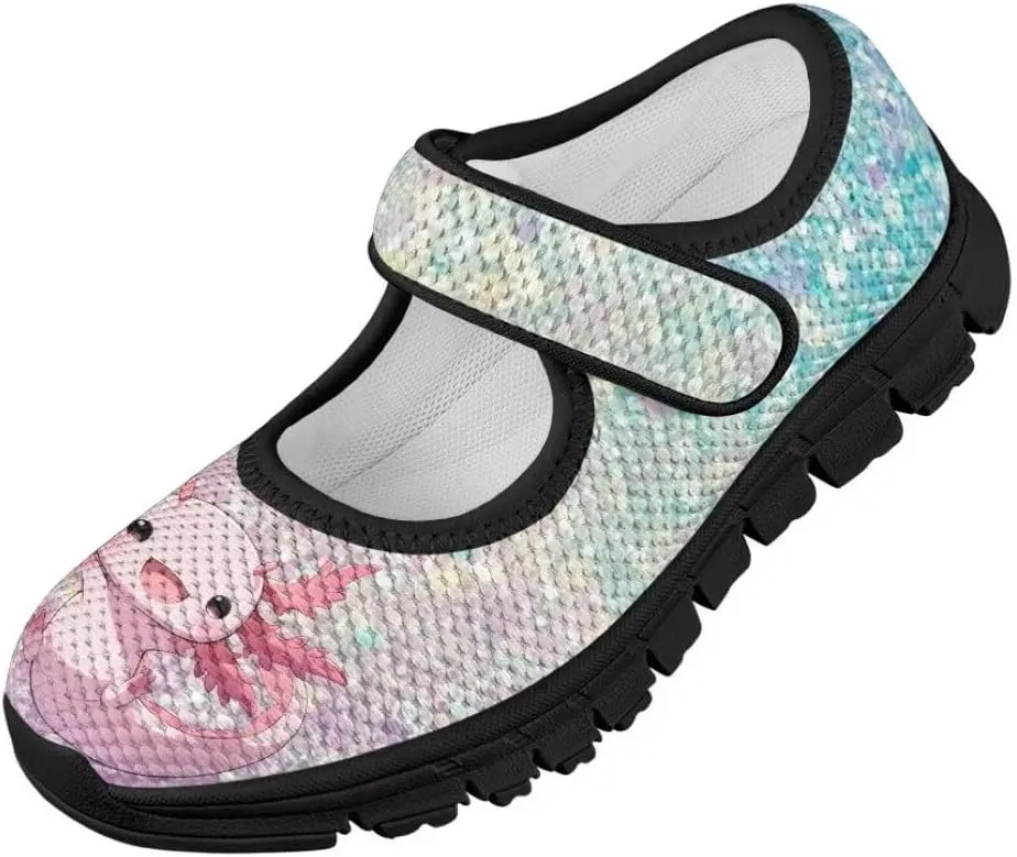 Girls Mesh Sneaker Toddler Mary Jane Shoes Lightweight Casual Shoes for Running Vacation