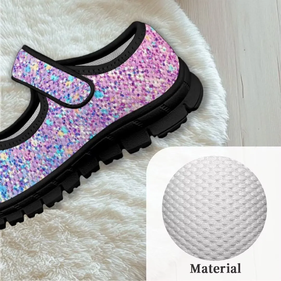 Girls Mesh Sneaker Toddler Mary Jane Shoes Lightweight Casual Shoes for Running Vacation