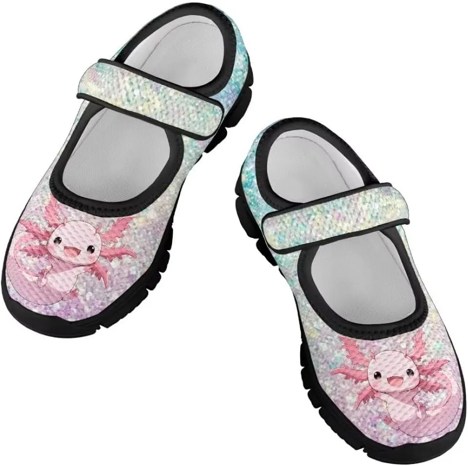Girls Mesh Sneaker Toddler Mary Jane Shoes Lightweight Casual Shoes for Running Vacation