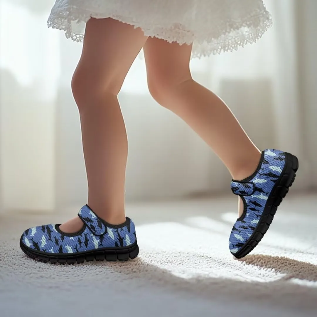 Girls Mesh Sneaker Toddler Mary Jane Shoes Lightweight Casual Shoes for Running Vacation