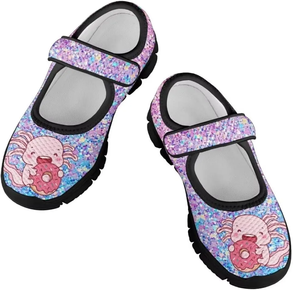Girls Mesh Sneaker Toddler Mary Jane Shoes Lightweight Casual Shoes for Running Vacation