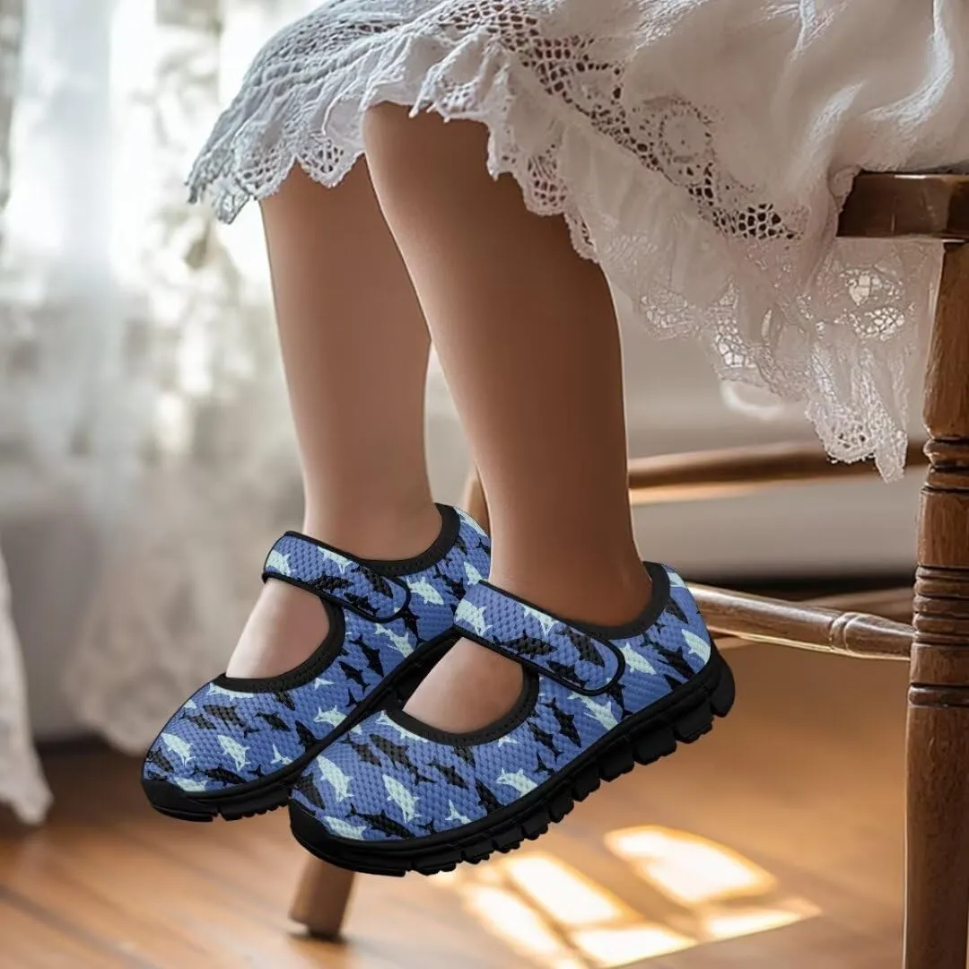 Girls Mesh Sneaker Toddler Mary Jane Shoes Lightweight Casual Shoes for Running Vacation