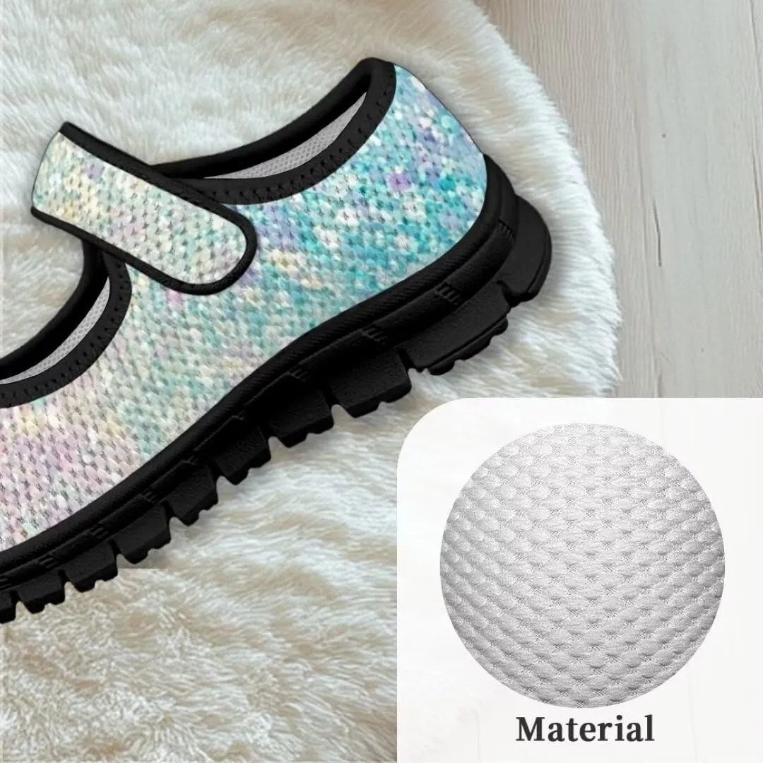 Girls Mesh Sneaker Toddler Mary Jane Shoes Lightweight Casual Shoes for Running Vacation