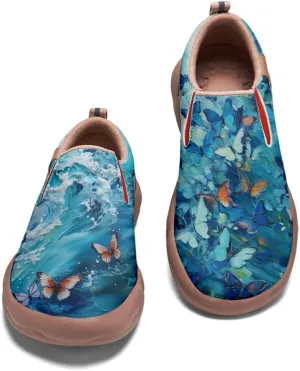 Girls Slip-on Loafers Kid's Casual Shoes Lightweight Comfort Fashion Sneakers Animal Style