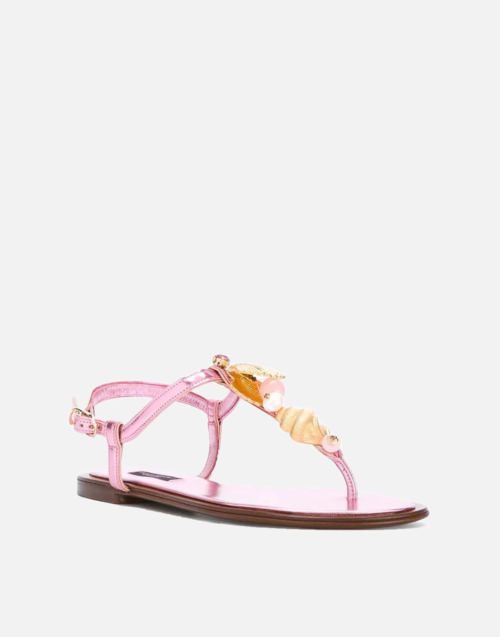 Golden Shell Sandals