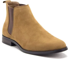 Jazam Men's B-2963 Chuck Nubuck Suede Pull-On Round Toe Chelsea Boots