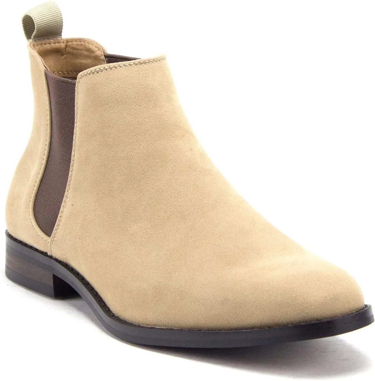 Jazam Men's B-2963 Chuck Nubuck Suede Pull-On Round Toe Chelsea Boots