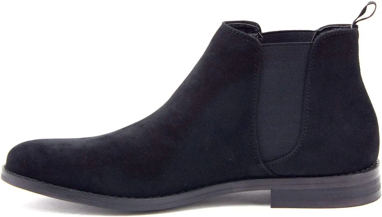 Jazam Men's B-2963 Chuck Nubuck Suede Pull-On Round Toe Chelsea Boots