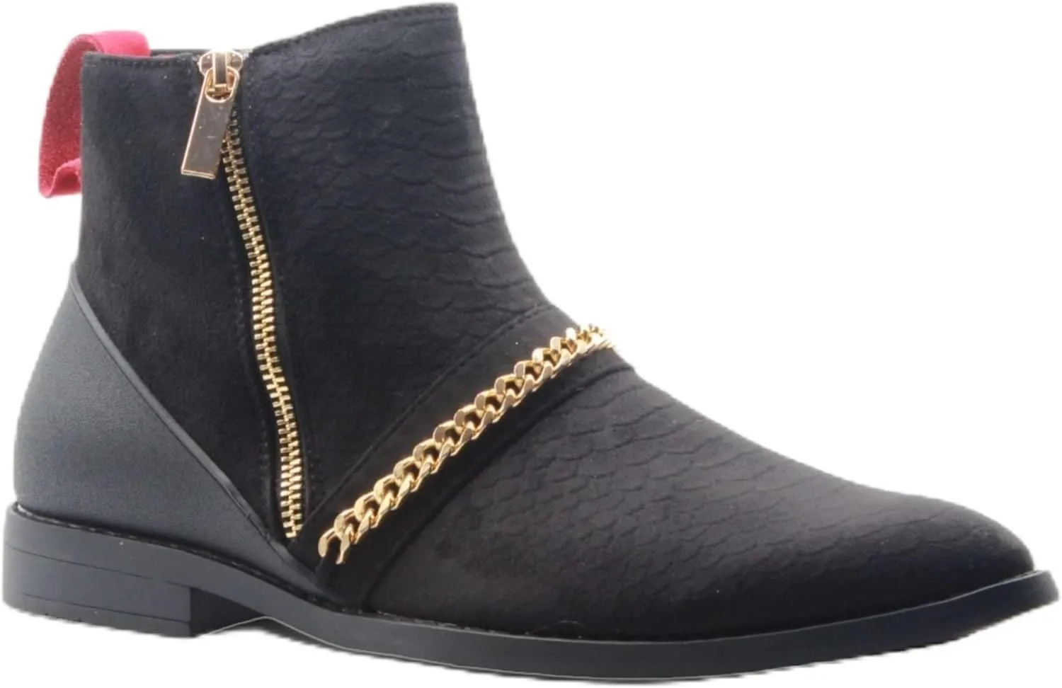 Jazam Men's B-2963 Chuck Nubuck Suede Pull-On Round Toe Chelsea Boots