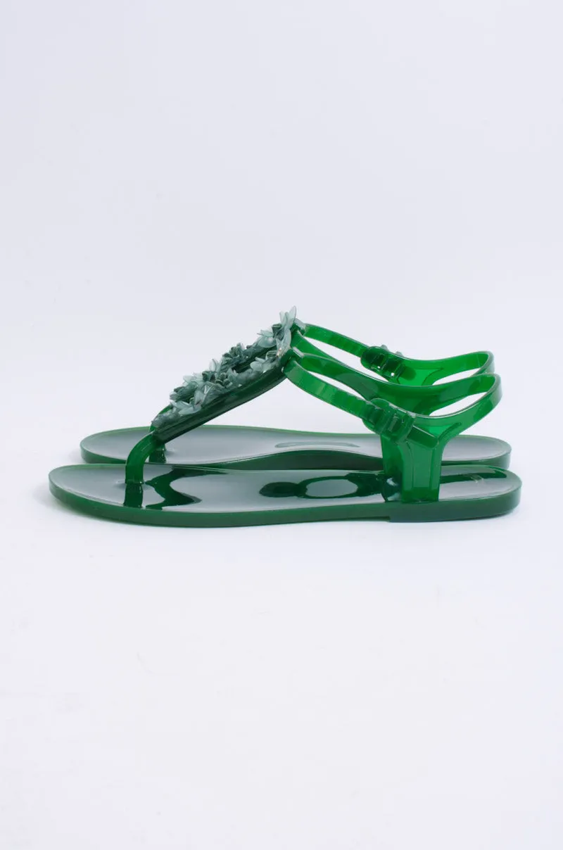 JELLY FLORAL SANDALS