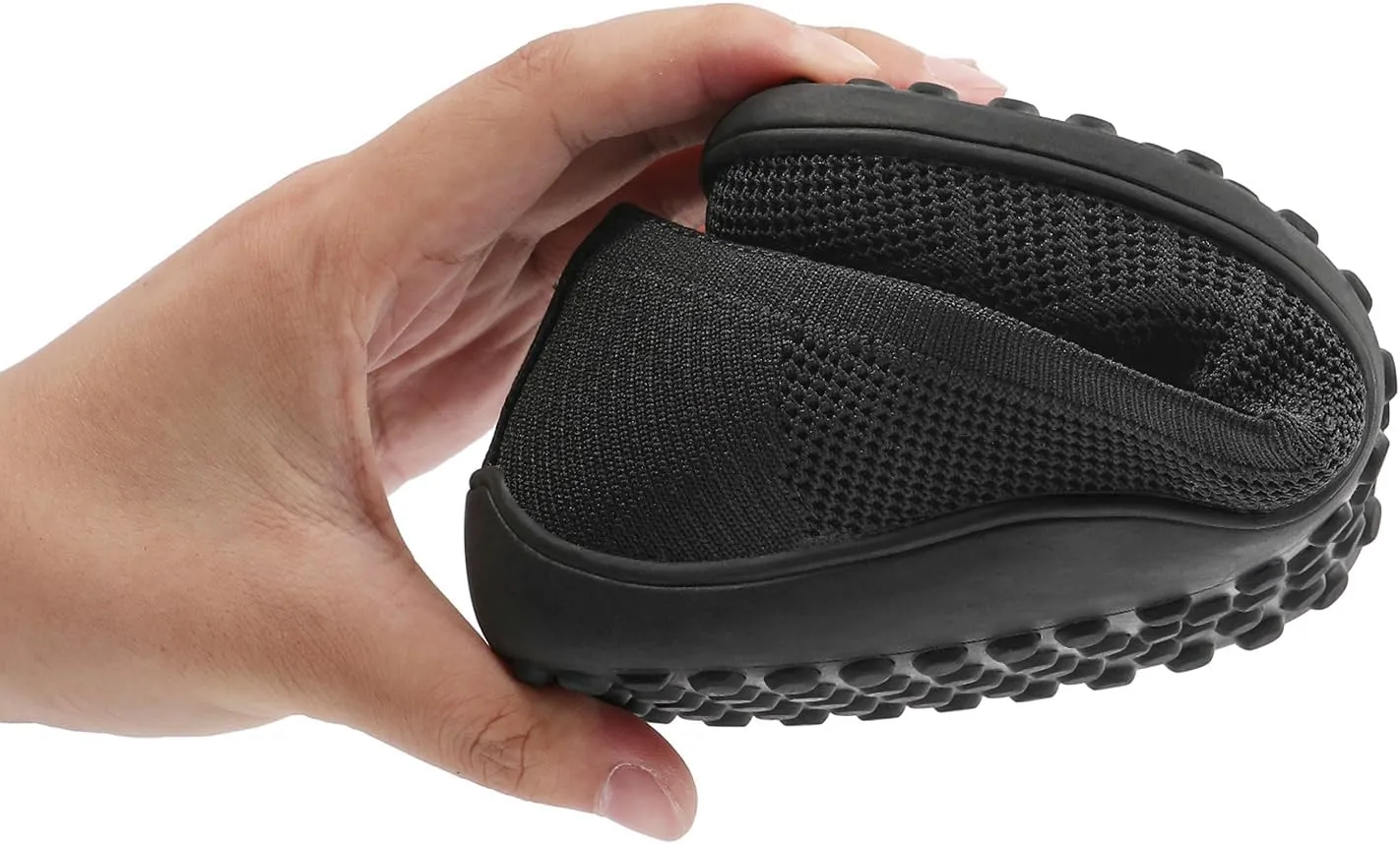 KBZone Womens Flat Shoes Round Toe Knit Ballet Flat Comfort Dressy Flat Walking Shoes