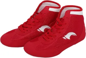 Kids Boys Girls High Top Boxing Shoes Wrestling Training Wrestling Shoes Long Boots Competition Training House
