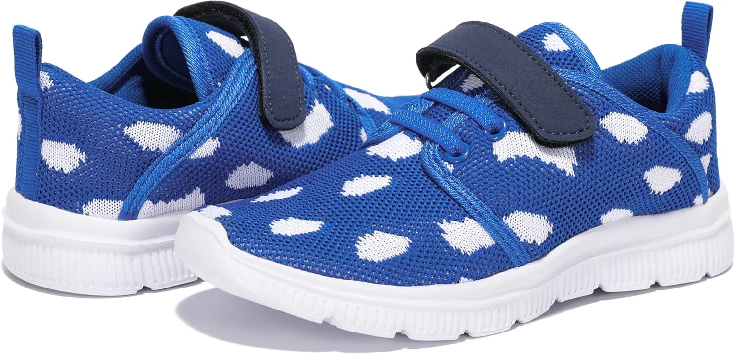 Kids Lightweight Breathable Running Sneakers Easy Walk Sport Casual Shoes for Boys Girls