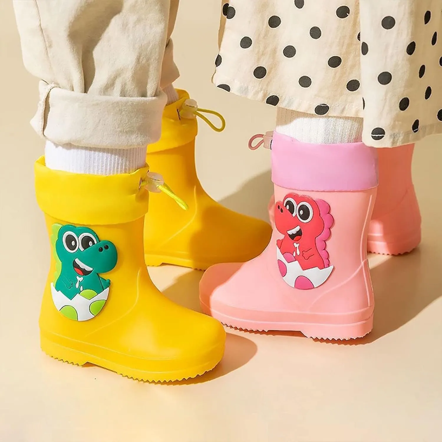 Kids Rain Boots Outdoor Waterproof & Insulated Winter Boots for Girls & Boys Toddler Kids Waterproof Boots