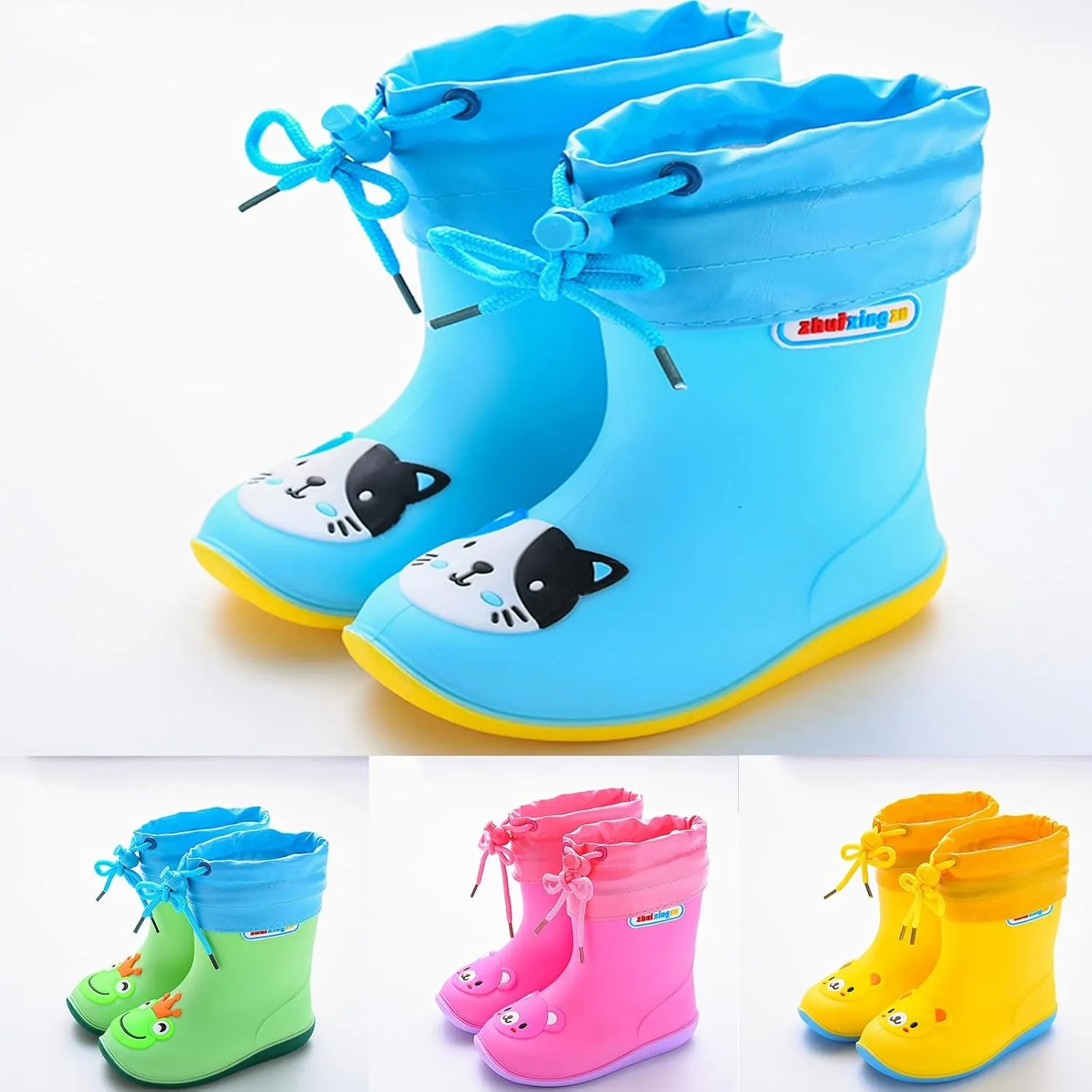 Kids Rain Boots Outdoor Waterproof & Insulated Winter Boots for Girls & Boys Toddler Kids Waterproof Boots