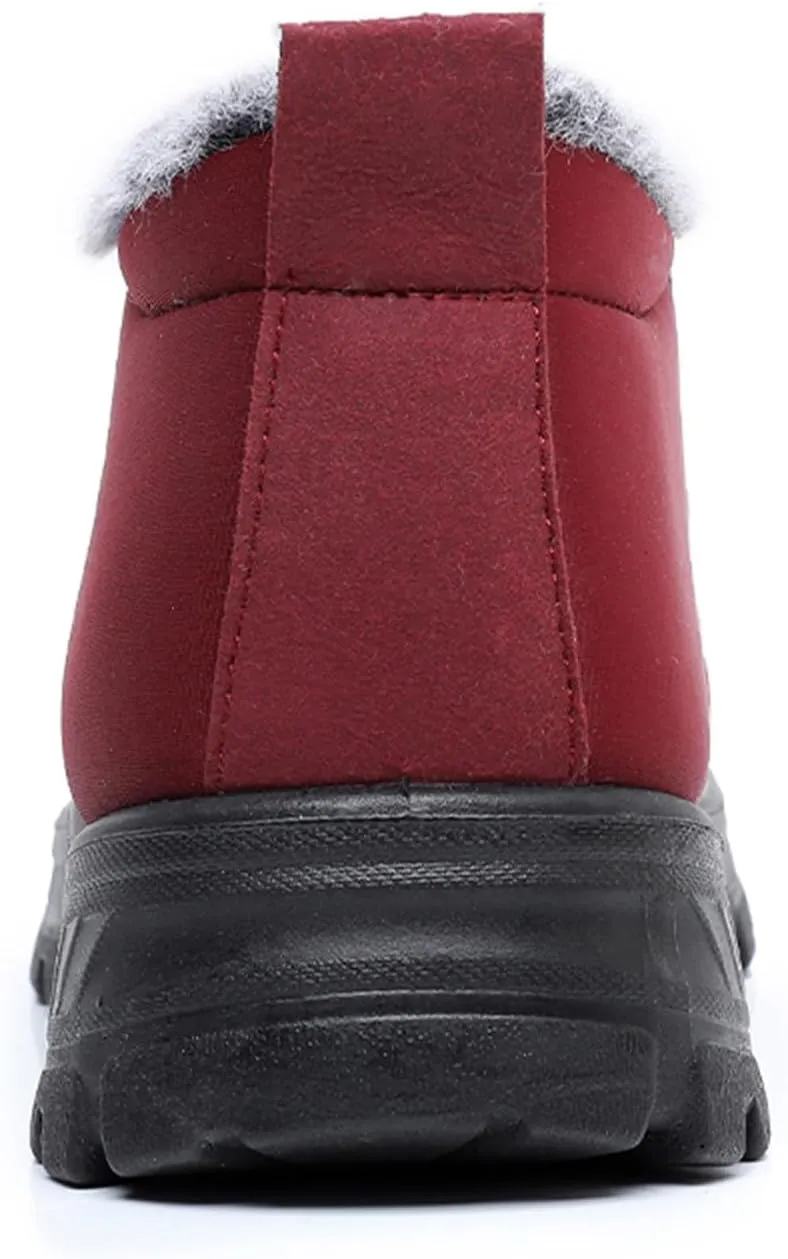 Ladies Casual Solid Color Plush Thick Bottom Snow Boots Padded Thickened Warm Snow Boots Tan Boots for Women Winter